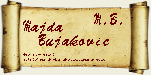 Majda Bujaković vizit kartica